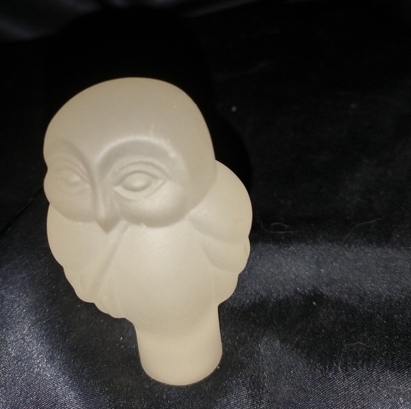 Franklin Mint owl 1988 frosted. - Picture 1 of 2